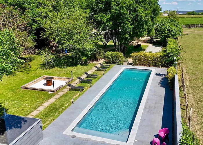 Ferienhaus De Luxe Avec Piscine, Jacuzzi, Hammam, Animaux Admis, Proche Le Mans - Fr-1-410-451